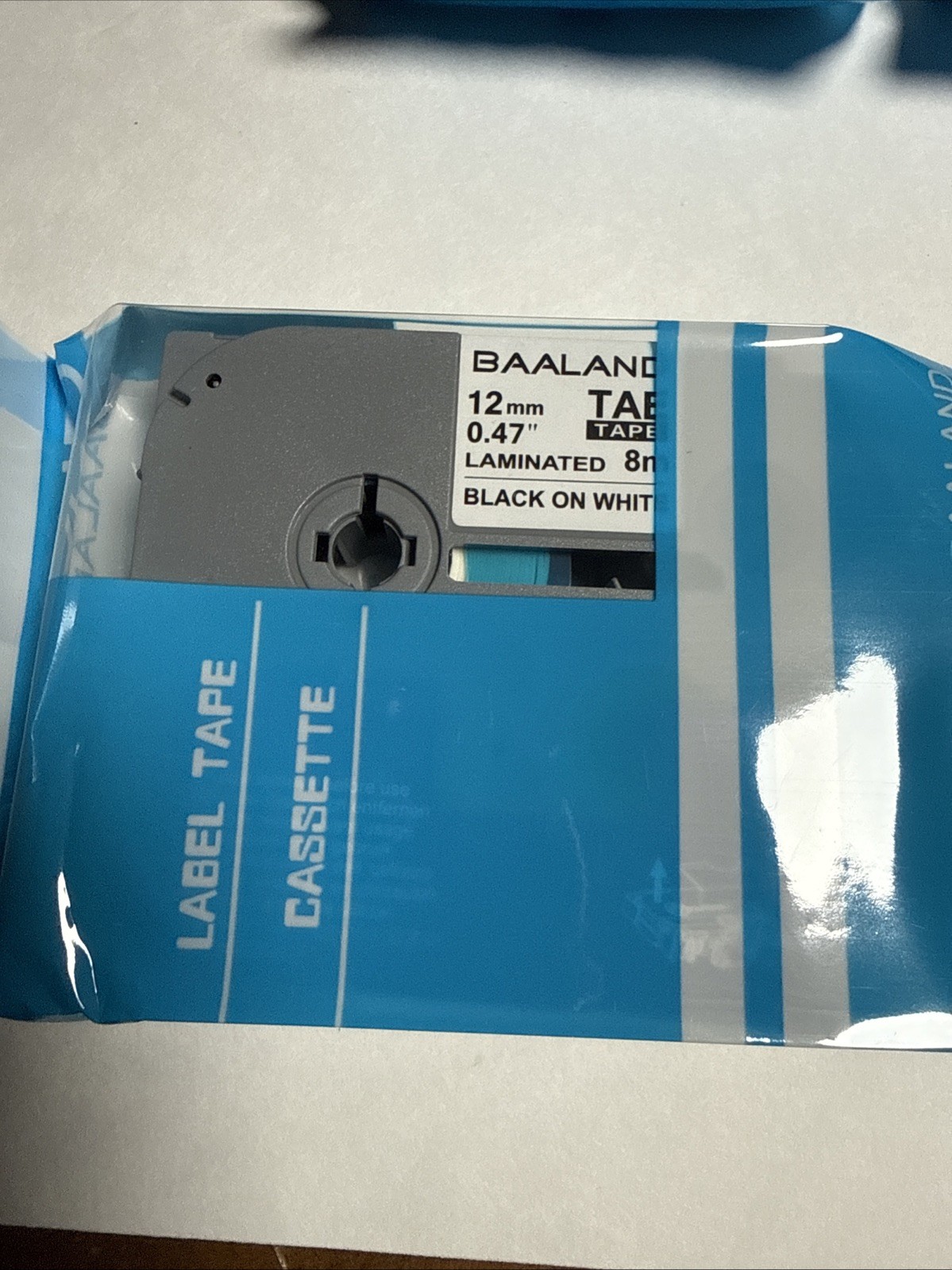 BAALAND 19PK Black/White Label Tape Replacement Brother PTouch 12mm .47″ Pt-D600