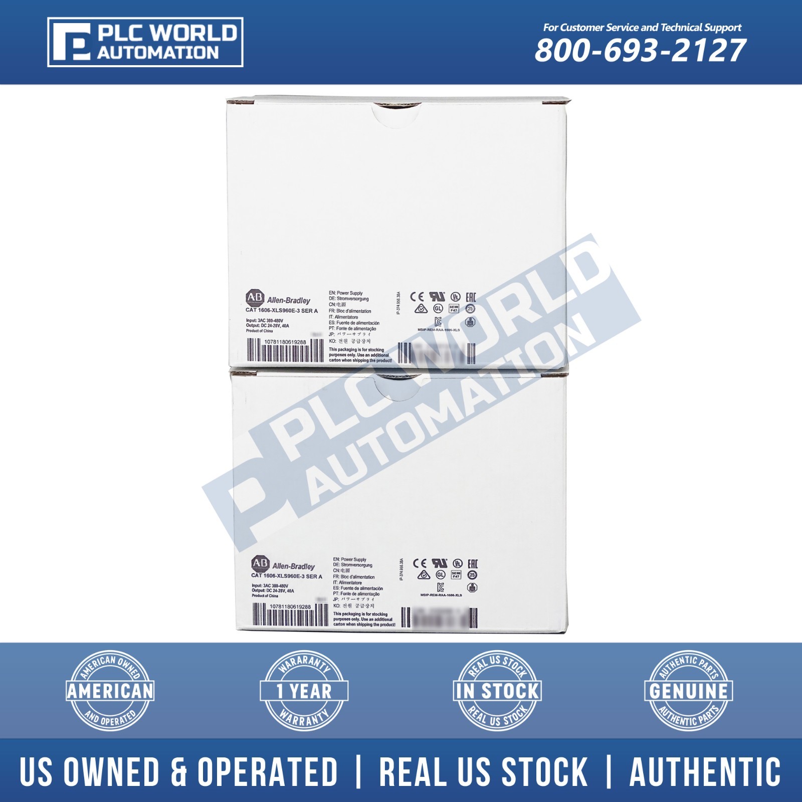 Allen Bradley 1606-XLS960E-3 Ser A Power Supply Brand New