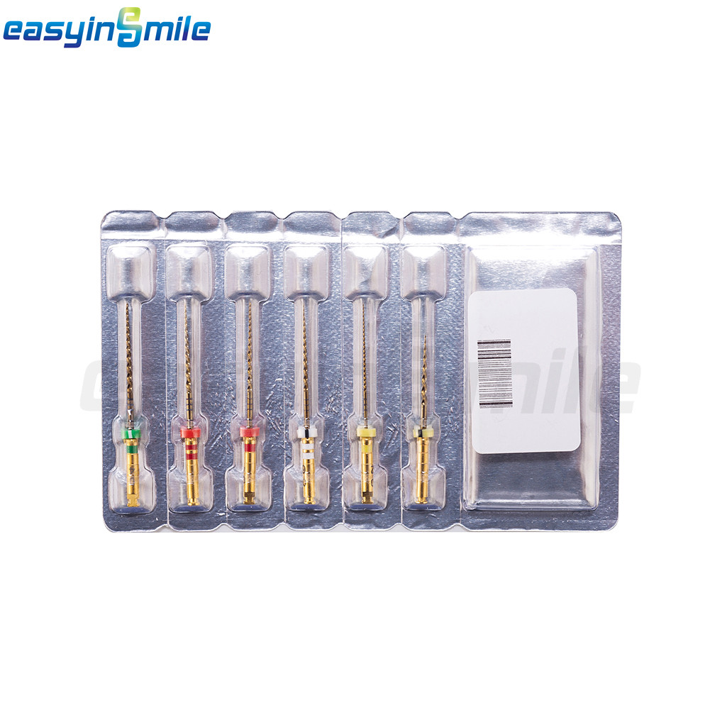 6pc Dental Endo Rotary NITI Files X3-Pro Gold Taper Root Canal Endodontic Files