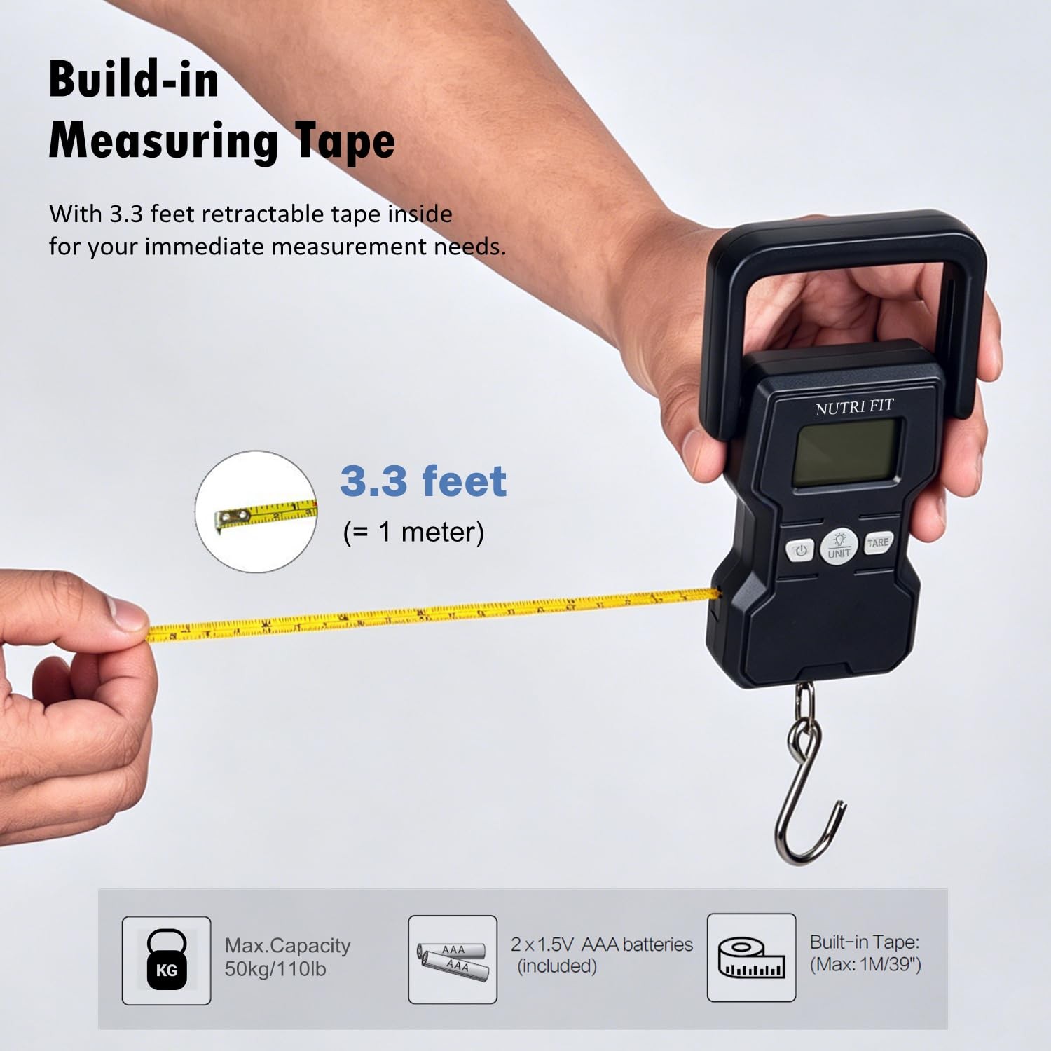Luggage Weight Scale 110lb Hanging Luggage Scale for Suitcase