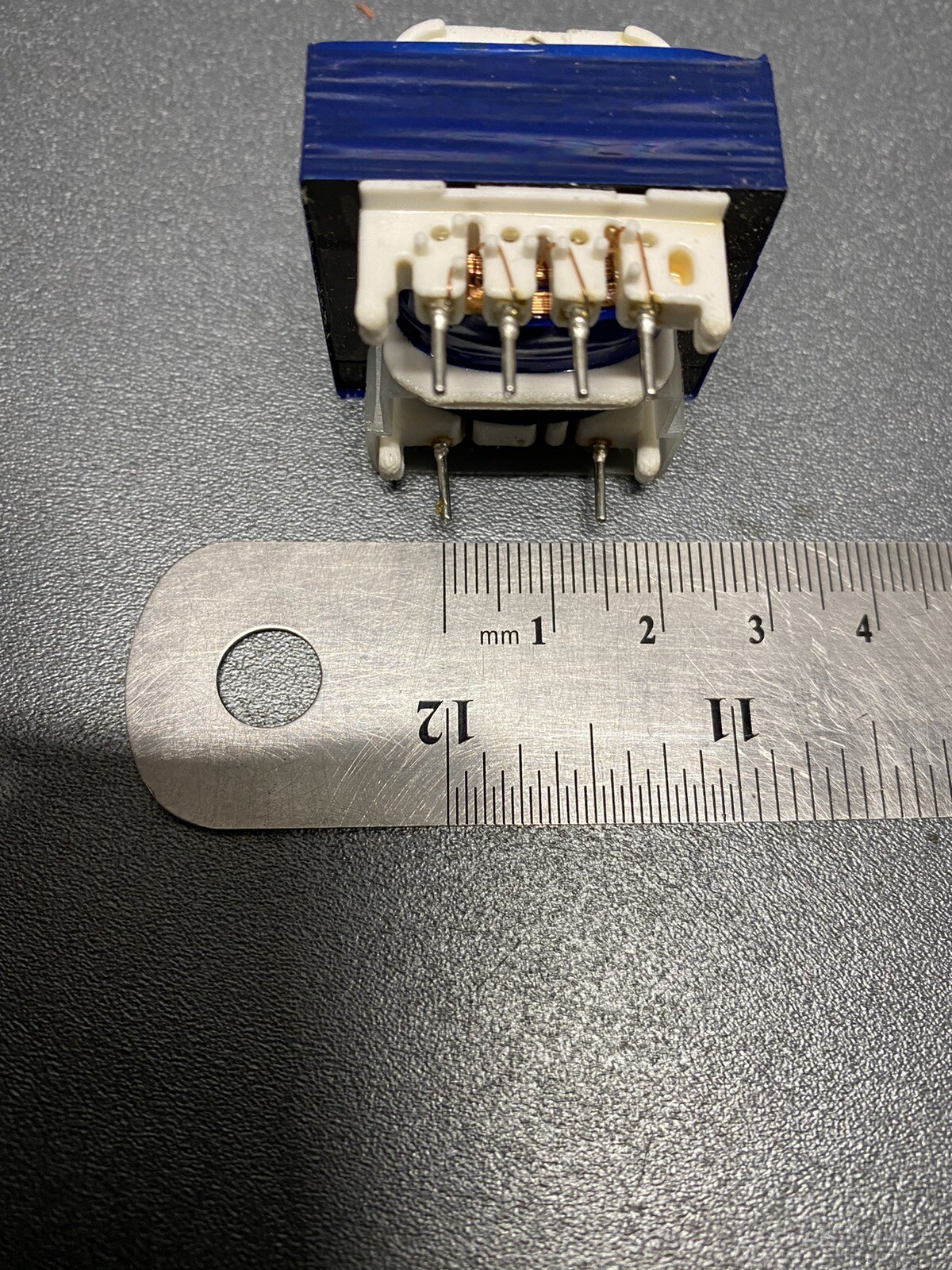 PCB mount transformer, Single primary, dual secondary, 120 volts/12 volts