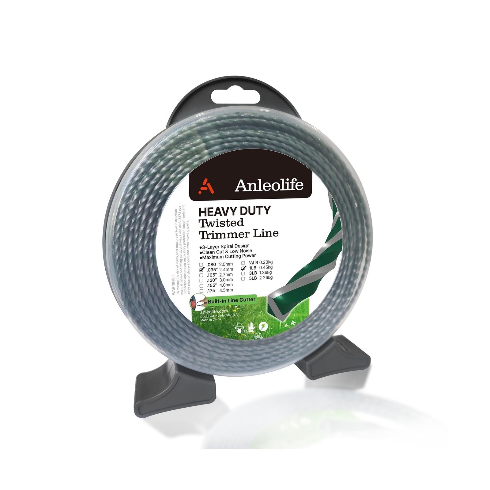 A Anleolife 1-Pound Heavy Duty Twisted .095-inch-by-393-ft Dual… FAST USA SHIP