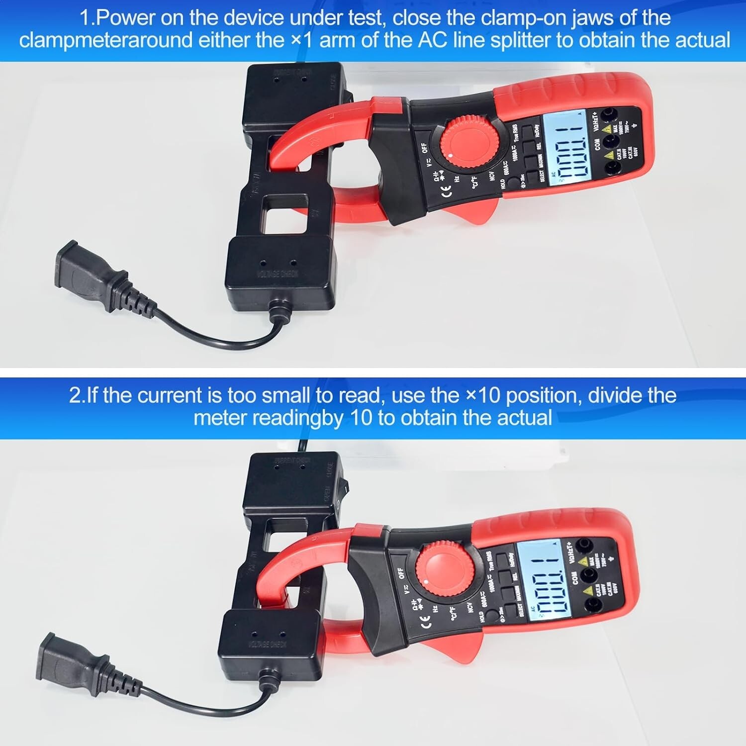 AC Line Splitter Receptacle Tester AC 100~230V Operating Voltage Max 15A
