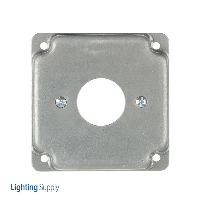 SOUTHWIRE G1932 Box Cover 4″ Square Steel UL Listed Silver 7.0 Cu In