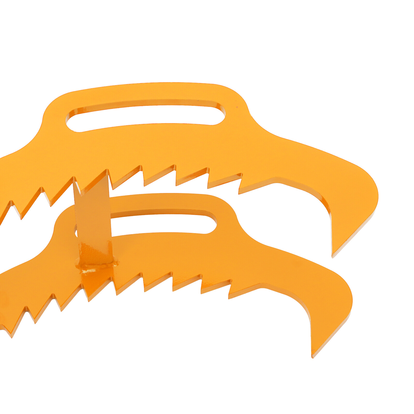 28in Log Lifting Tongs Timber Lifting Tongs 4-claw Yellow For Truck ATV Tractor