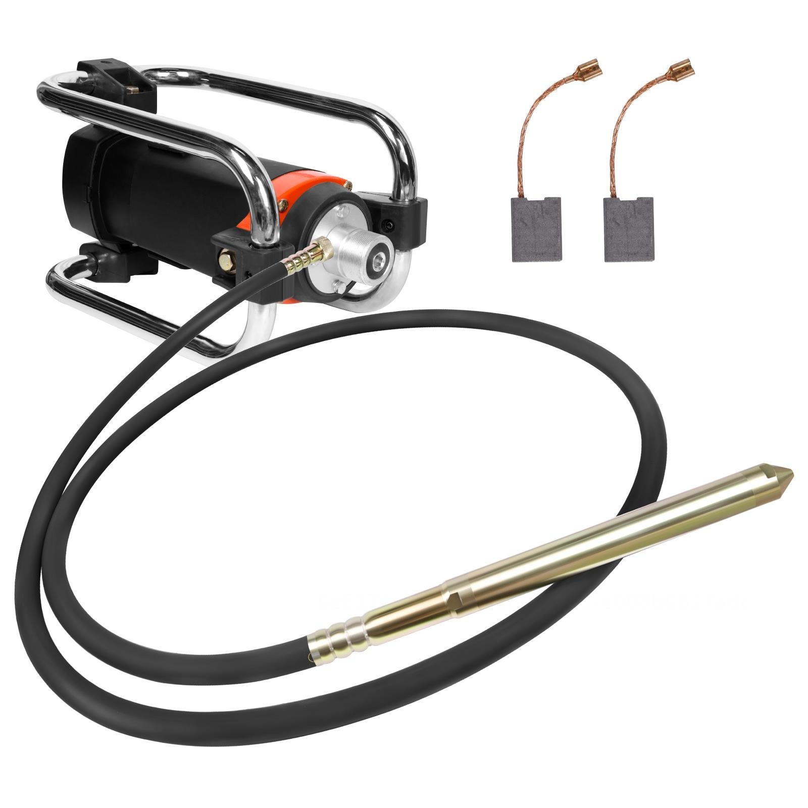 1300W Power Concrete Vibrator 16000 VPM Durable 2HP 14.75 FT Copper Engine