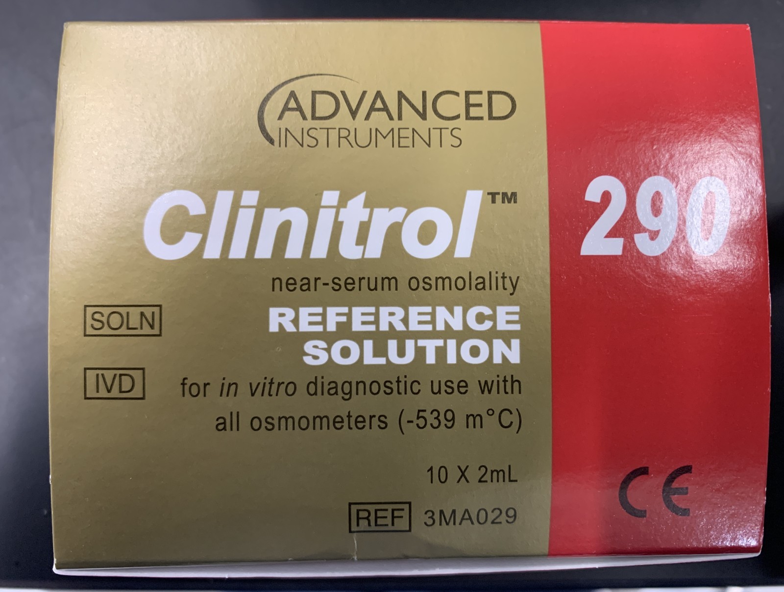Clinitrol 290 Reference Solution; Advanced Instruments