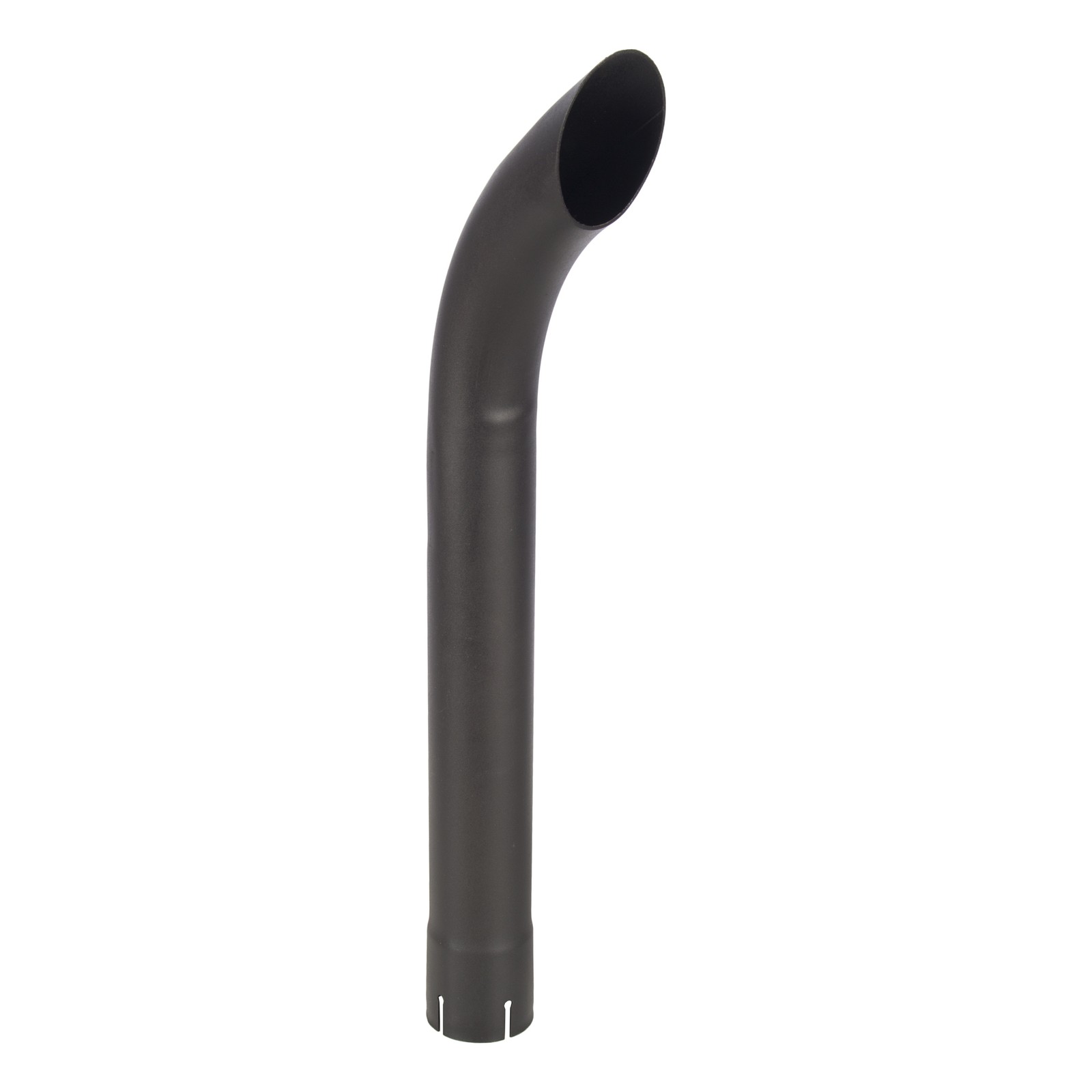 Exhaust Stack Pipe Replacement UNIVERSAL 2-1/2″ x 24″ Curved Black