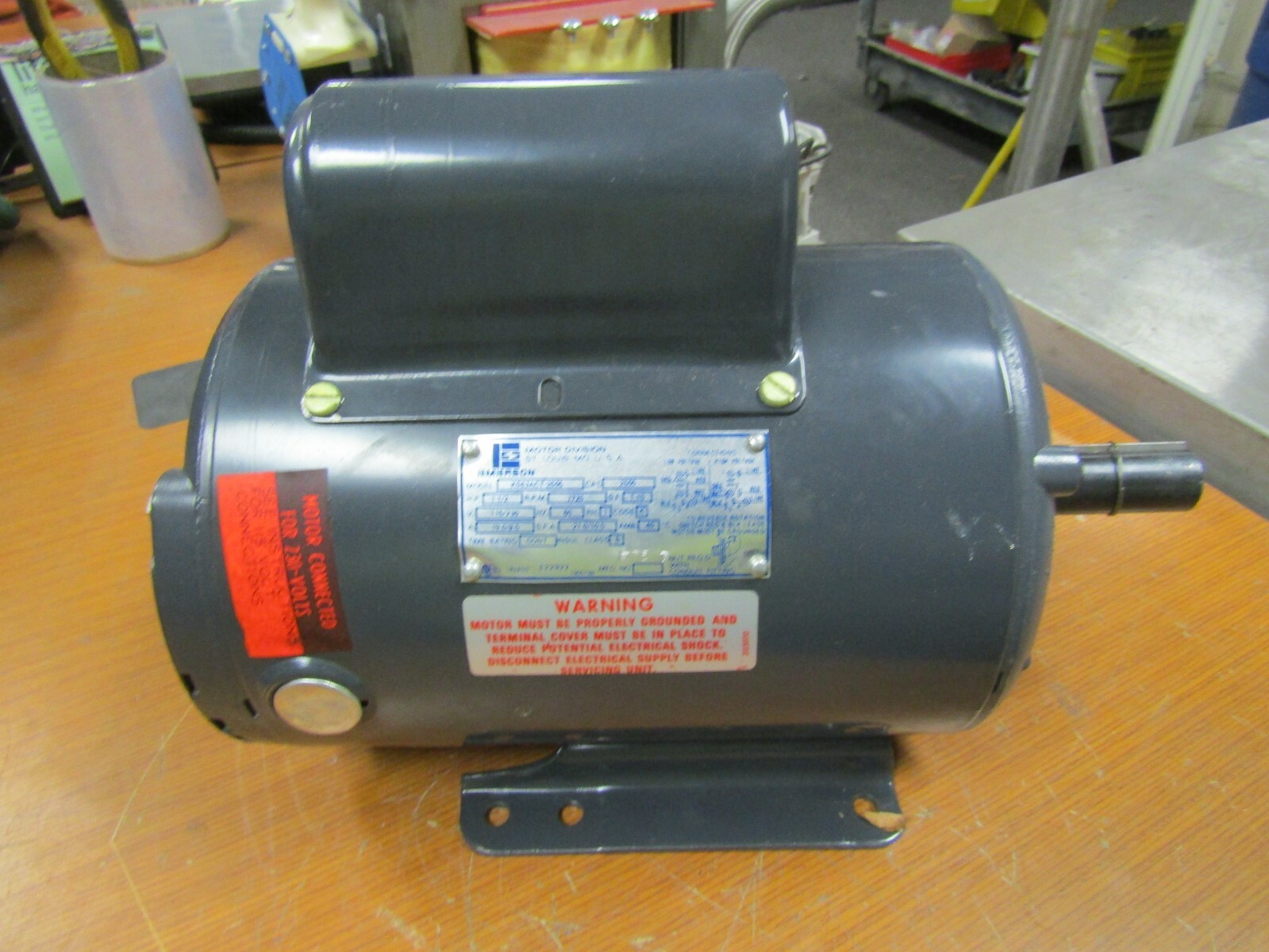😎 NEW EMERSON 1 1/2 HP ELECTRIC AC MOTOR 115/230V 1725 RPM 1 PHASE 2505
