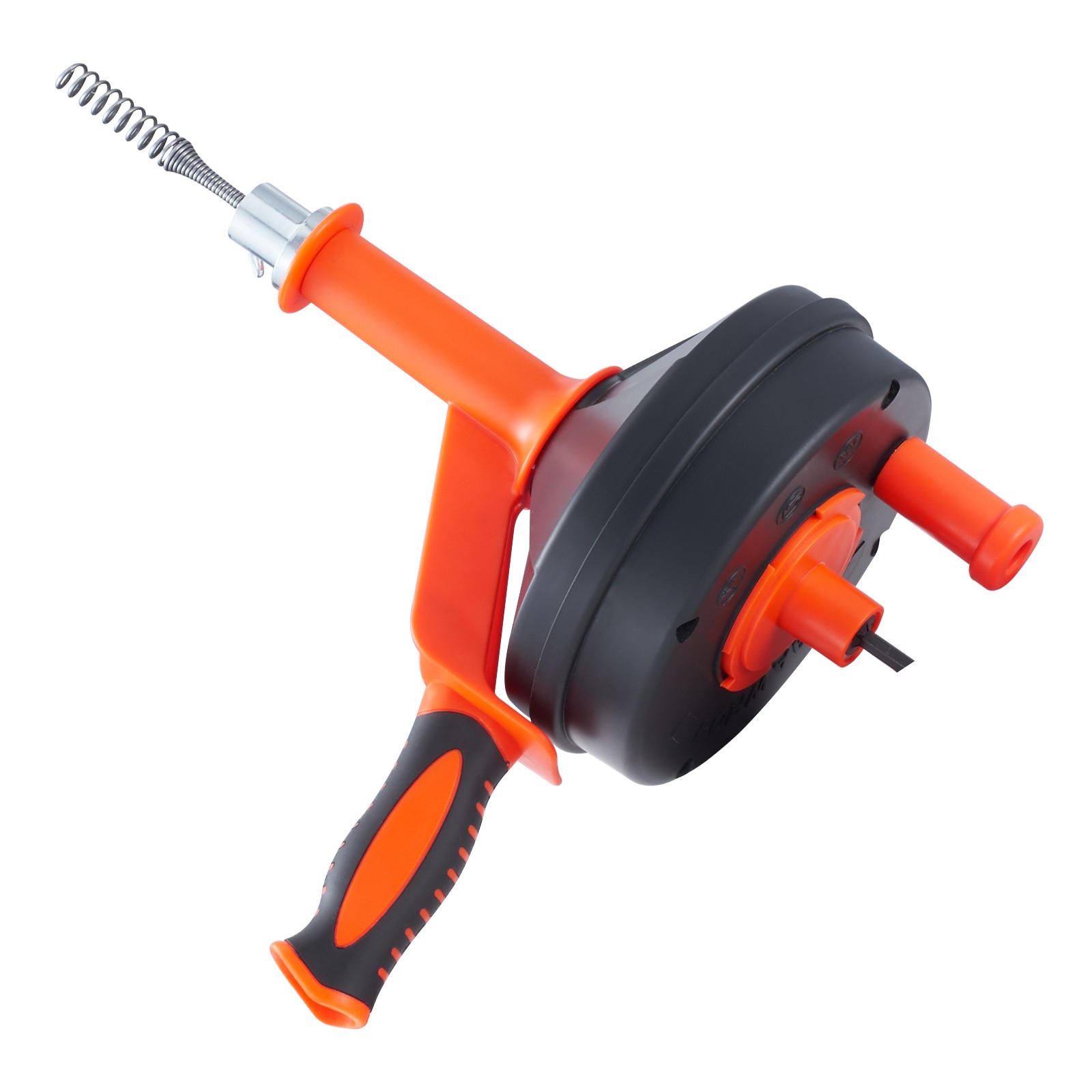 VEVOR Drain Clean 25ft 1/4″ Drum Plumbing Drain Snake Clog Remover Manual-feed