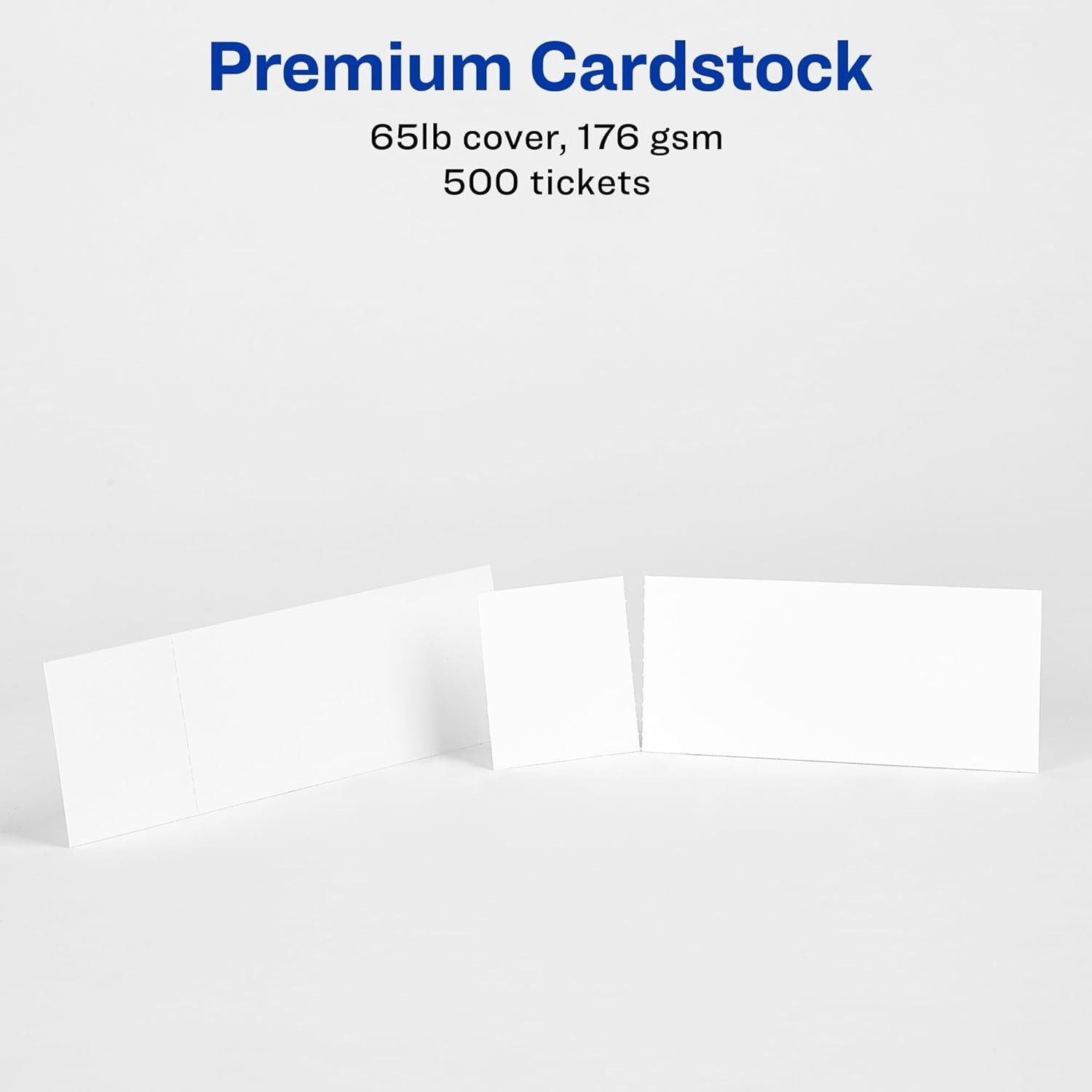 AVERY Printable Tickets w/Tear-Away Stubs White 10-up 50-sheets 500/PK