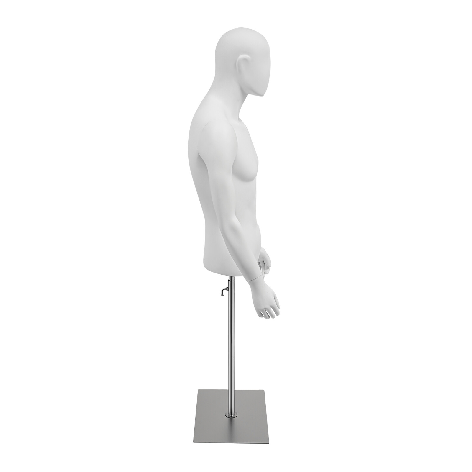 Male Mannequin Torso Manikin Dress Form 4.27-6.56ft Height Adjustable Detachable