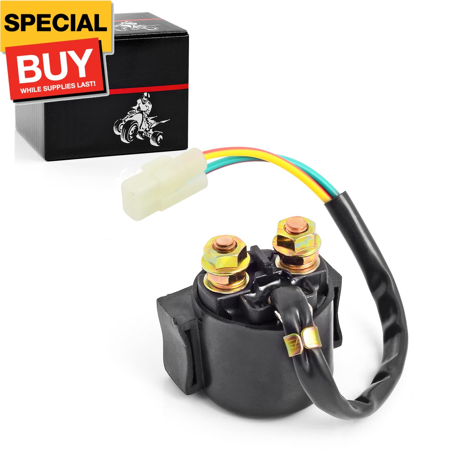 Solenoid Starter Relay Compatible with Honda 450ES 450S 350ES 350S Rancher Forem