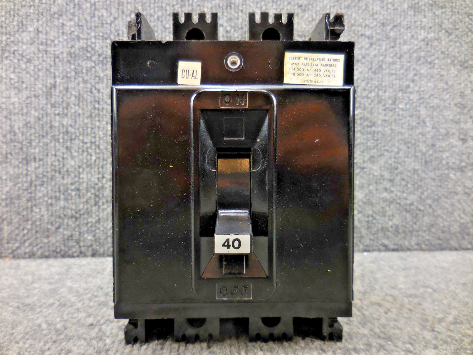 FPE Federal Pacific Electric NEF431040-50C Circuit Breaker 40 amp 3 Pole