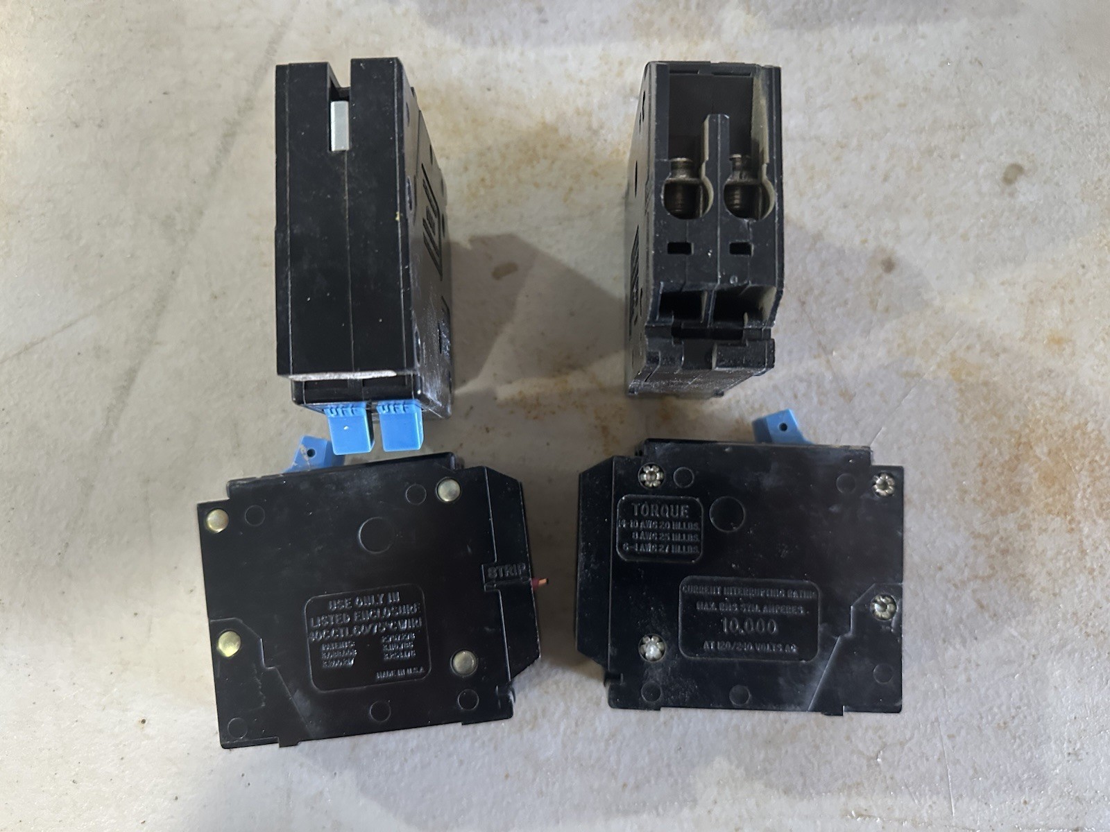 LOT OF 12* Bryant BD1515 & BR115 15 Amp 1-Pole & Tandem Circuit Breaker