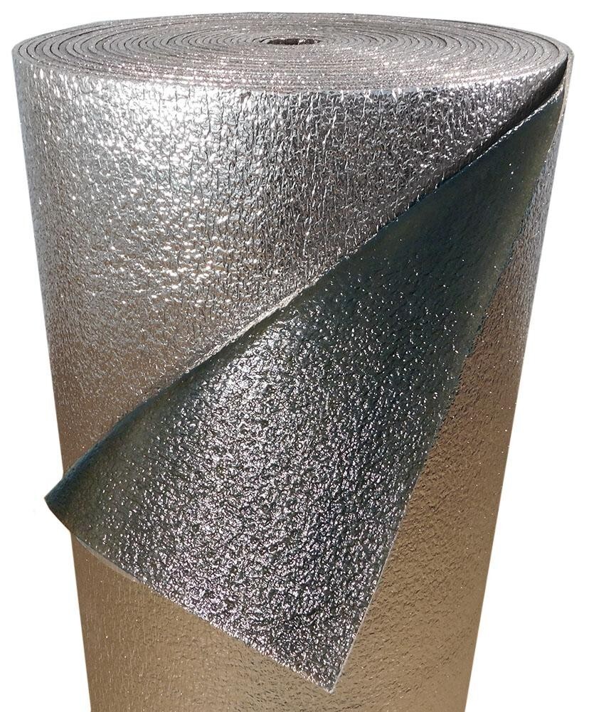 4X4Ft Reflective BLACK FOIL Insulation Roll Foam Core Radiant Barrier 10MM R12