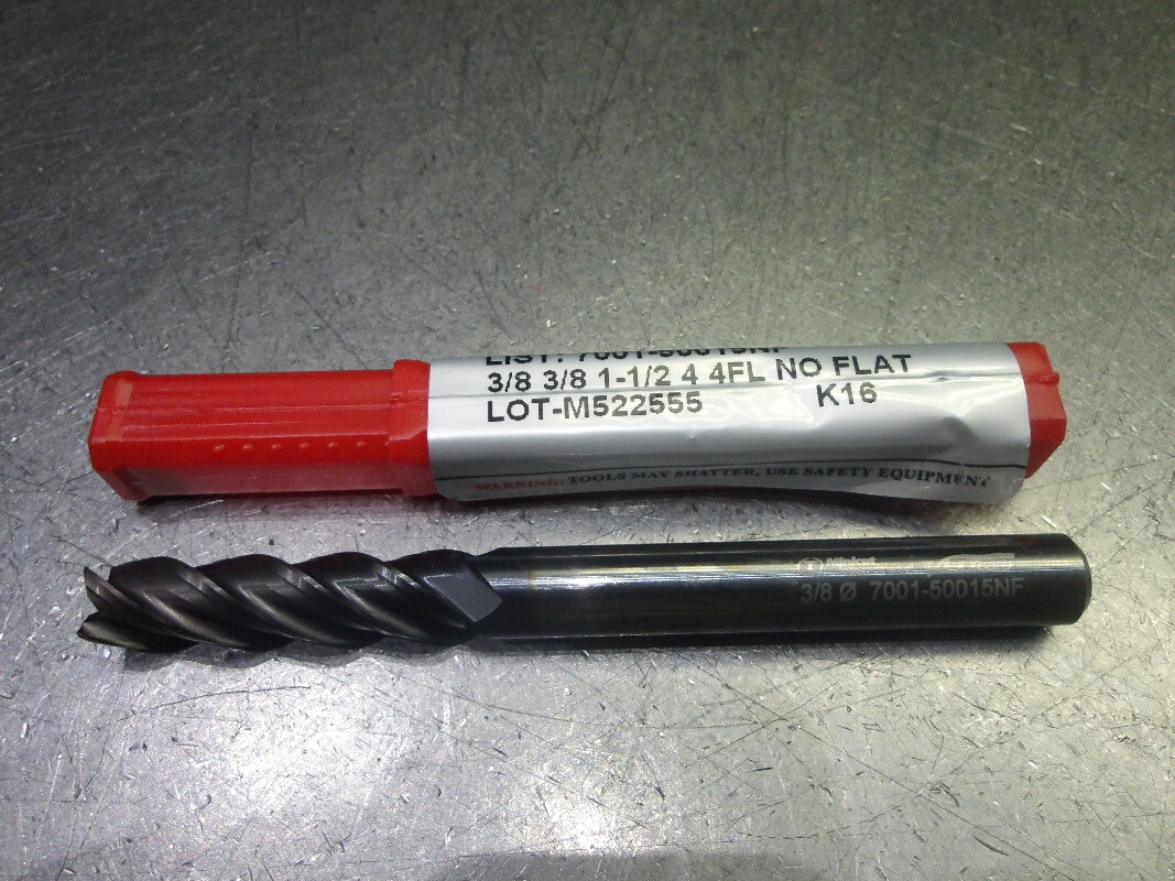 Minicut/VHIcarb 3/8″ 4 Flute Carbide SQ Endmill 3/8″ Shank 7001-50015NF (LOC3383