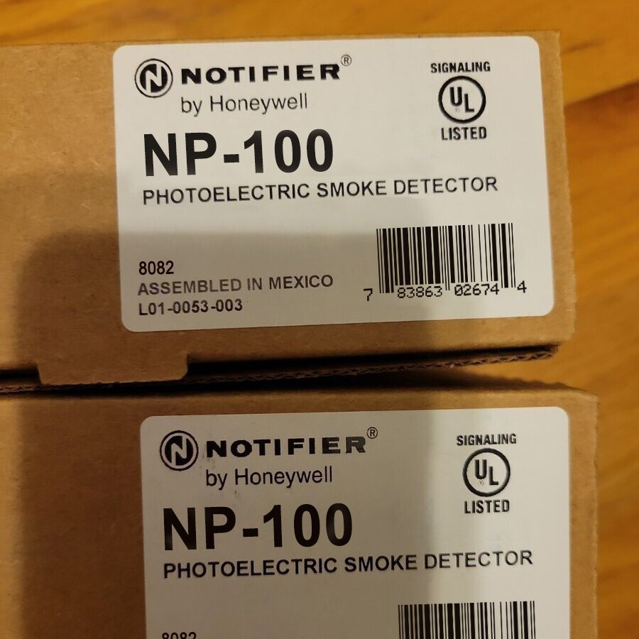 Notifier NP-100 Photoelectric Smoke Detector Fire Alarm NP 100 NIB!