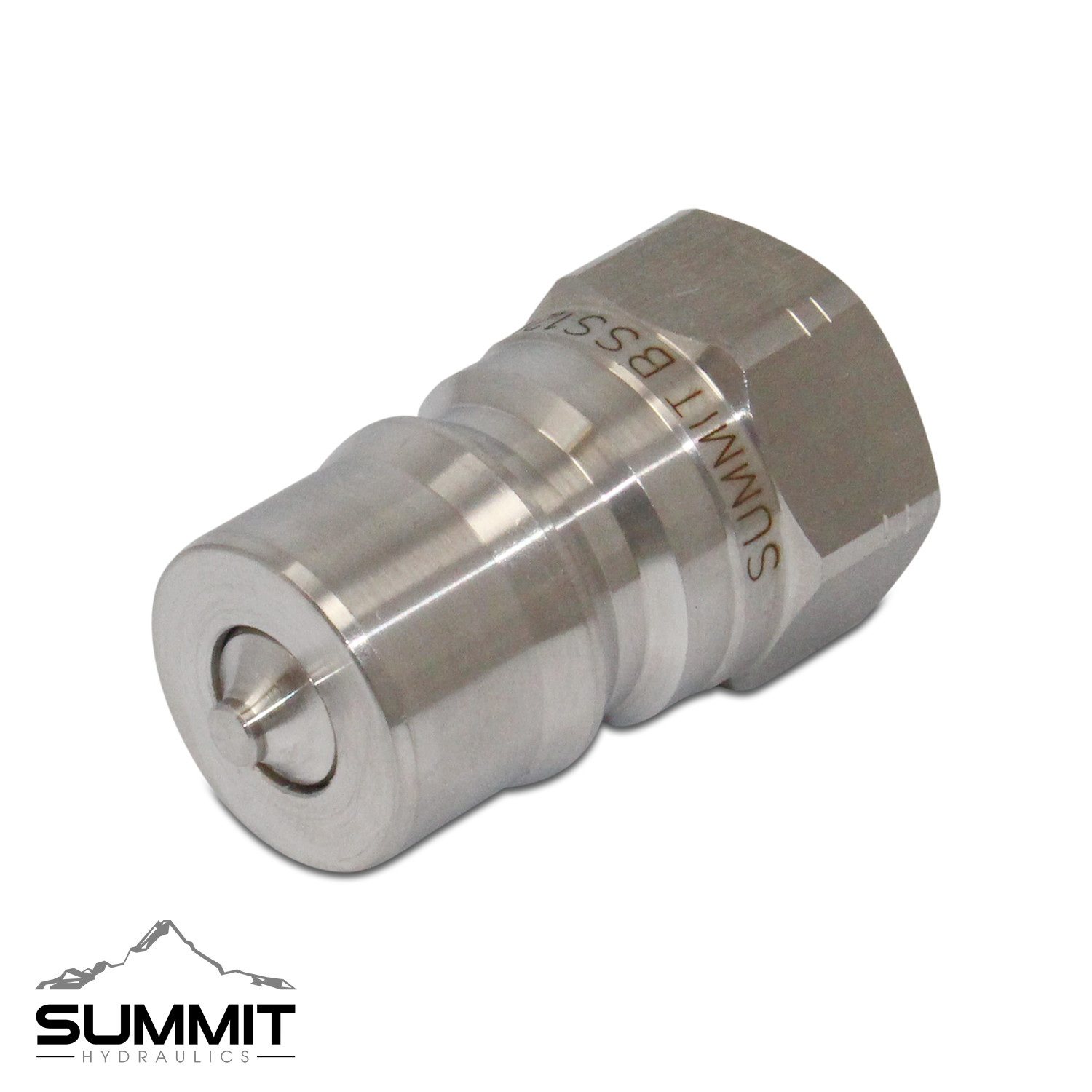 1/2″ NPT ISO 7241-B Stainless Steel Quick Disconnect Hydraulic Coupler Set