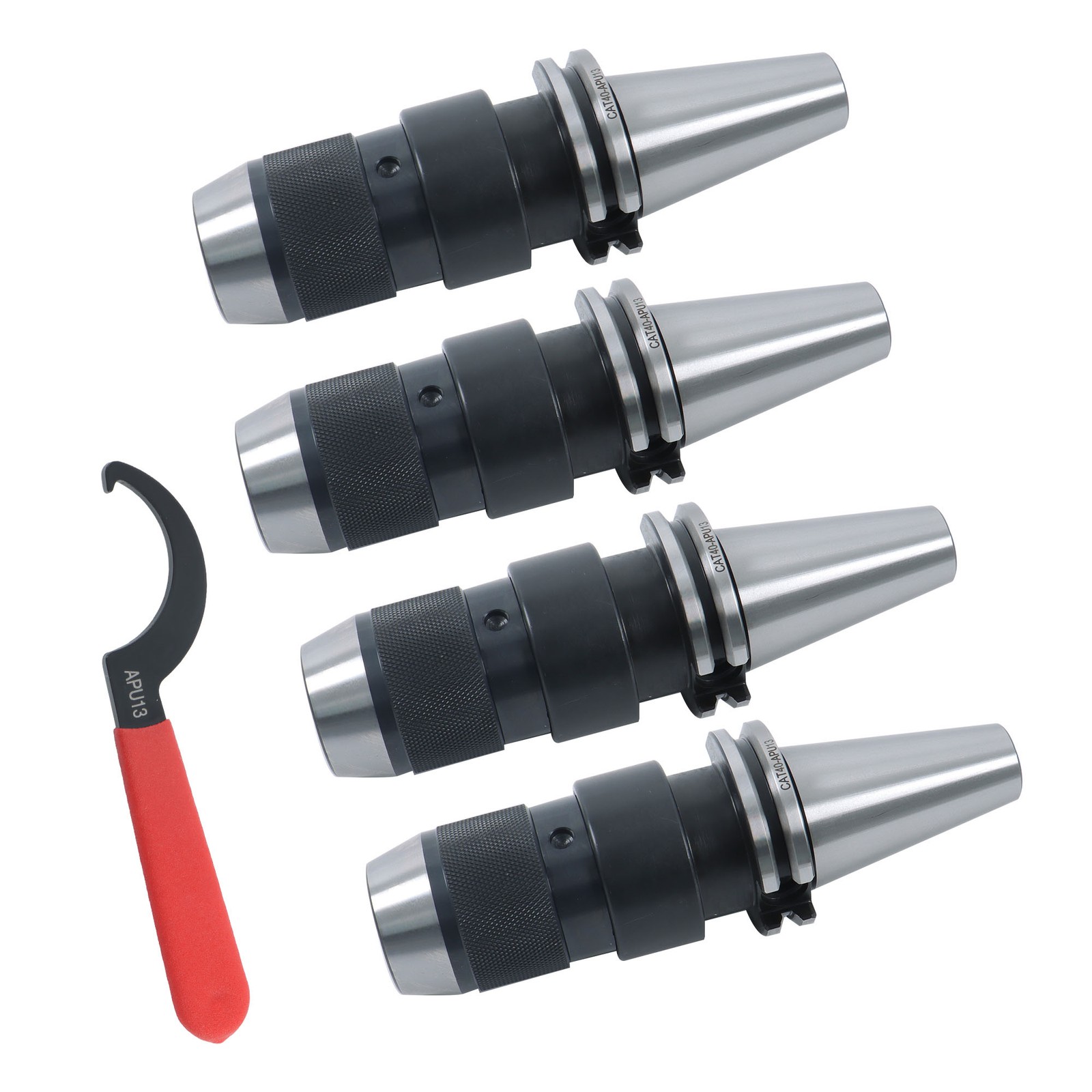 4pcs CAT40 Keyless Drill Chuck 1/2” Fits On Haas CNC Easy Great Tool Holder