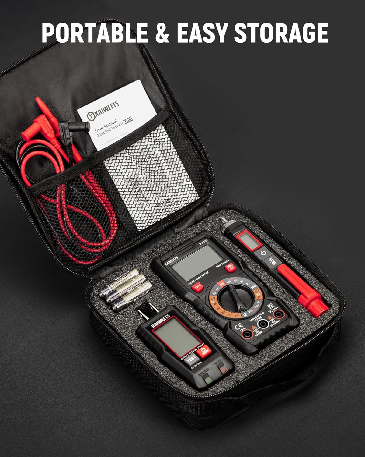 Electrical Test Kit KIT01, Digital Multimeter, Smart Non-Contact Voltage Tester