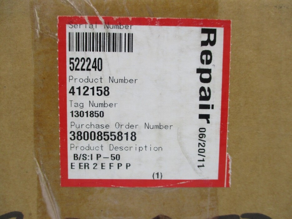FLOWSERVE IP-50 412158 REMAN