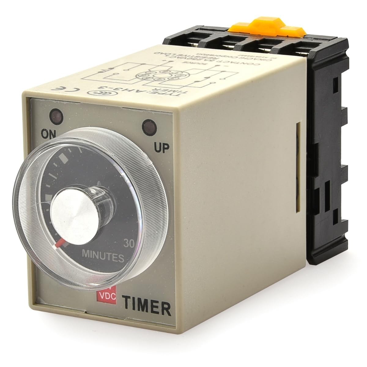 AC 220V Timer Delay Relay – DPDT 60-Minute Power-On Delay with LED Indicators