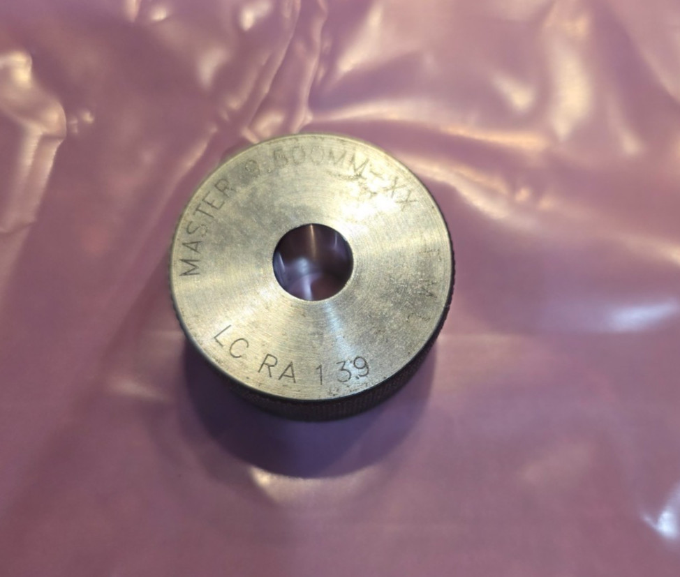 9.500mm CLASS XX MASTER PLAIN BORE SETTING RING GAGE FREE SHIP #2