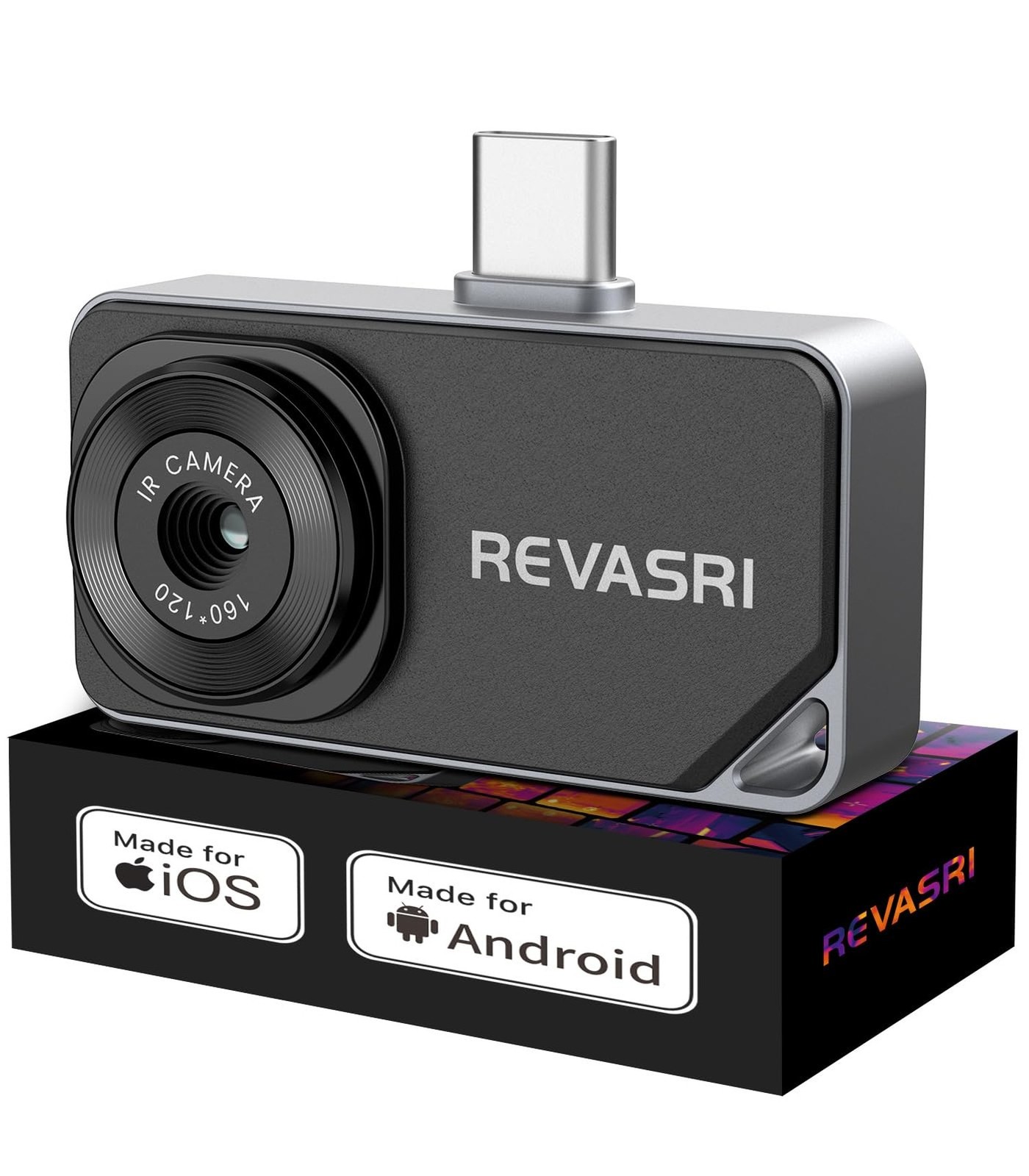 REVASRI Thermal Camera for iPhone and Android, 320×240 Super IR Resolution Th…