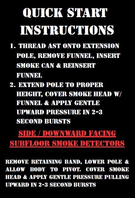 Asgard Smoke Tool (AST) – Fire Alarm Smoke Detector Test Tool | Pole Mount | USA