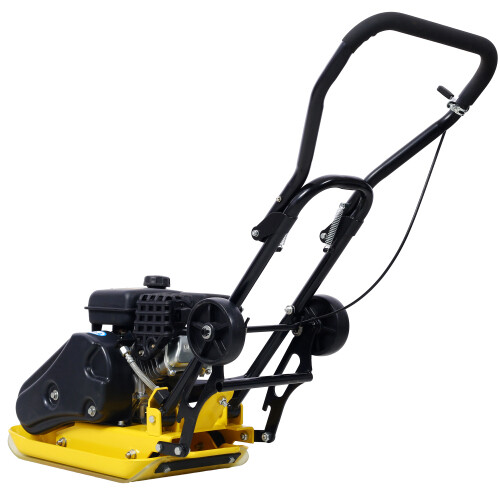 2.5HP Plate Compactor Gas 80cc 1800 Lbs Force Construction Concrete Tamper Paver