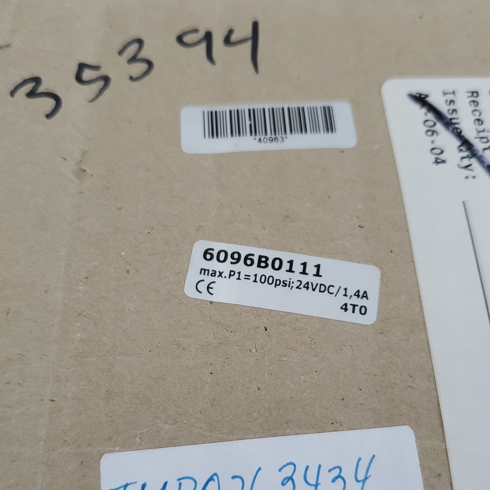 *BRAND NEW* Asco Numatics 6096B0111 Sentronic Pressure Regulator 3/8″ + Warranty