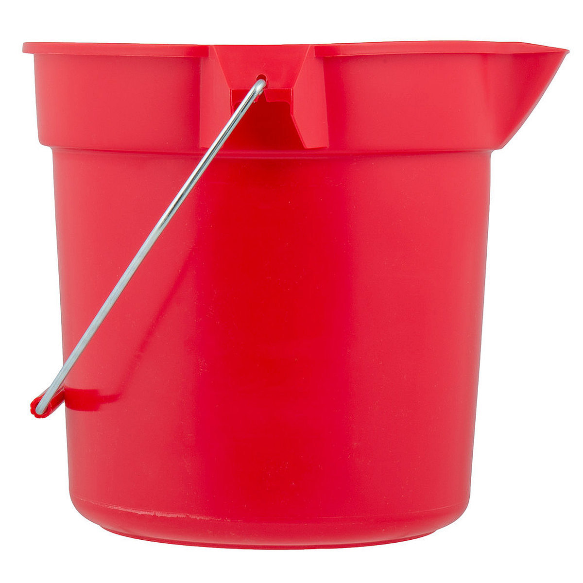 Heavy Duty RED 10quart=2.5 gallon PLASTIC BUCKET rOund Pail w/ Handle RUBBERMAID