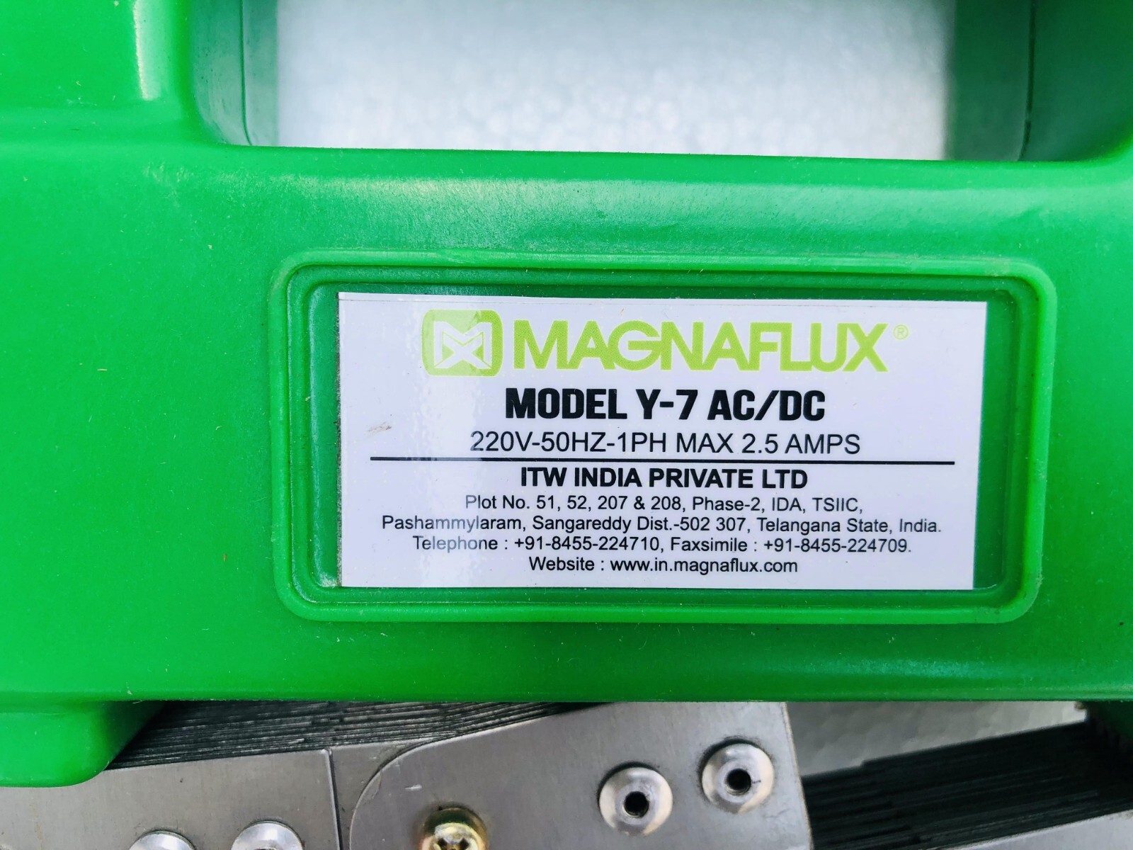Magnaflux Y-7 AC/ DC NDT Magnetic Particle Testing Yoke 220V With Case