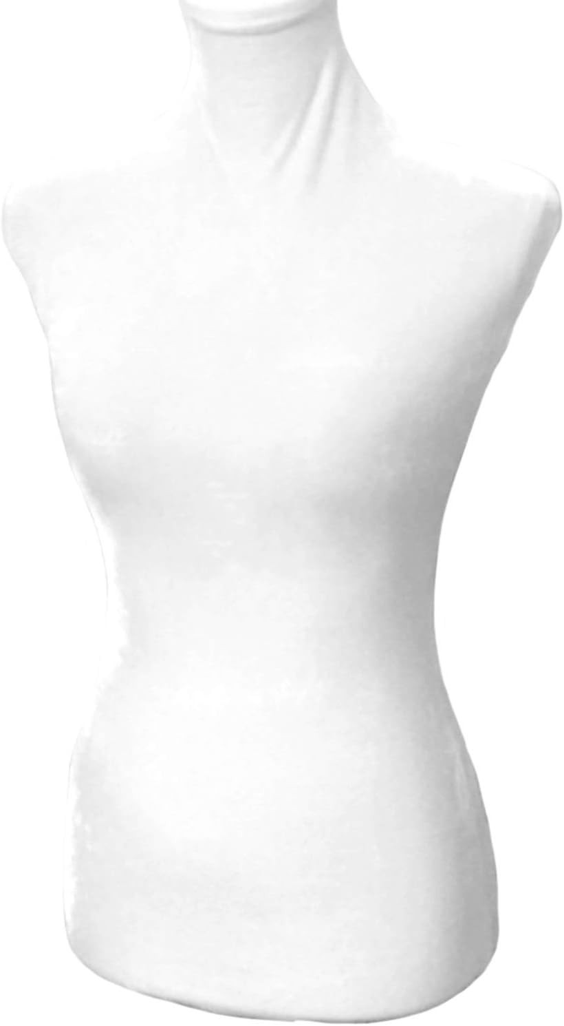 White Superb Velvet Mannequin Fabric Cover,100% Handmade Soft Stretchy, for F…