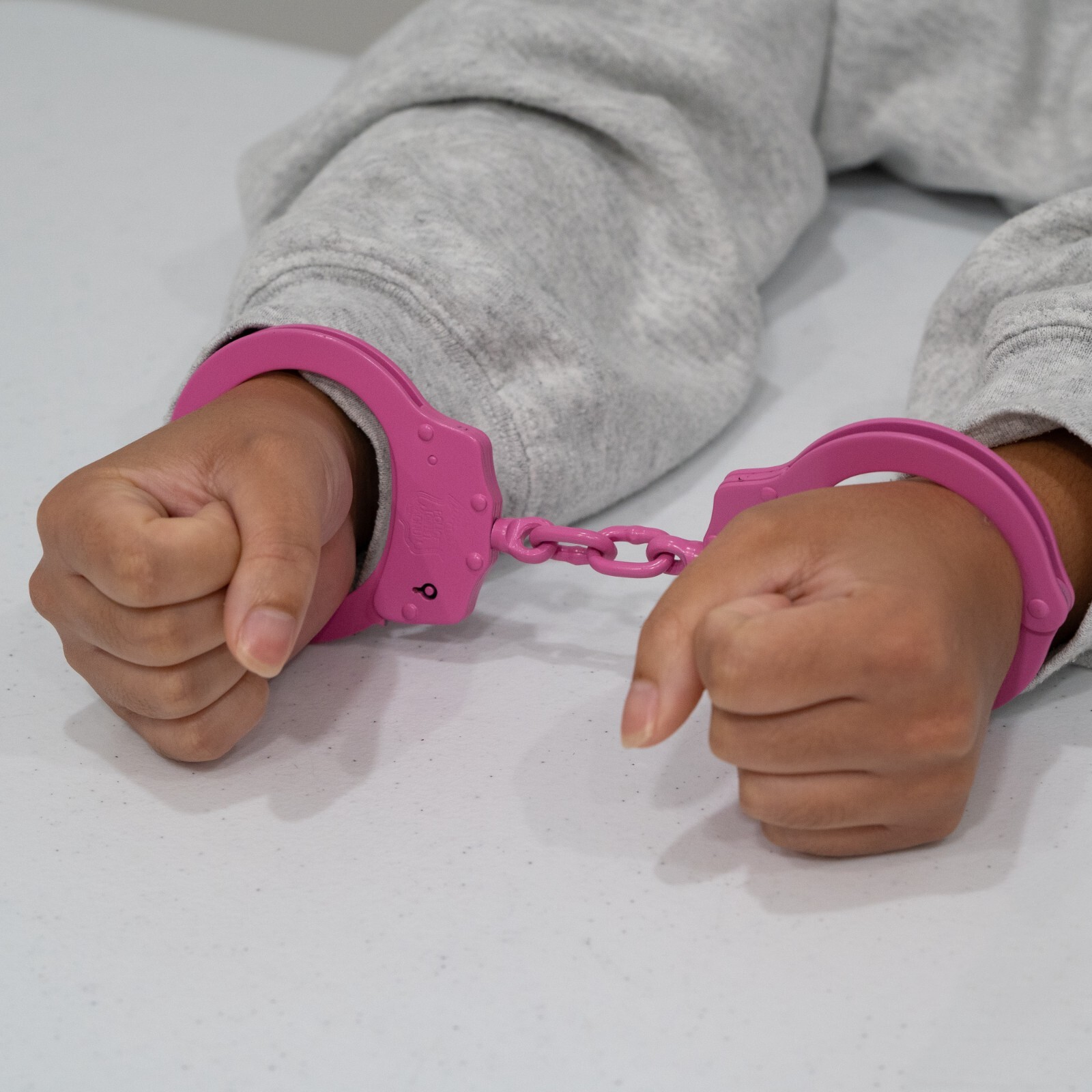 Police Magnum Pink Steel Heavy Duty Handcuffs-Law enforcement security gear