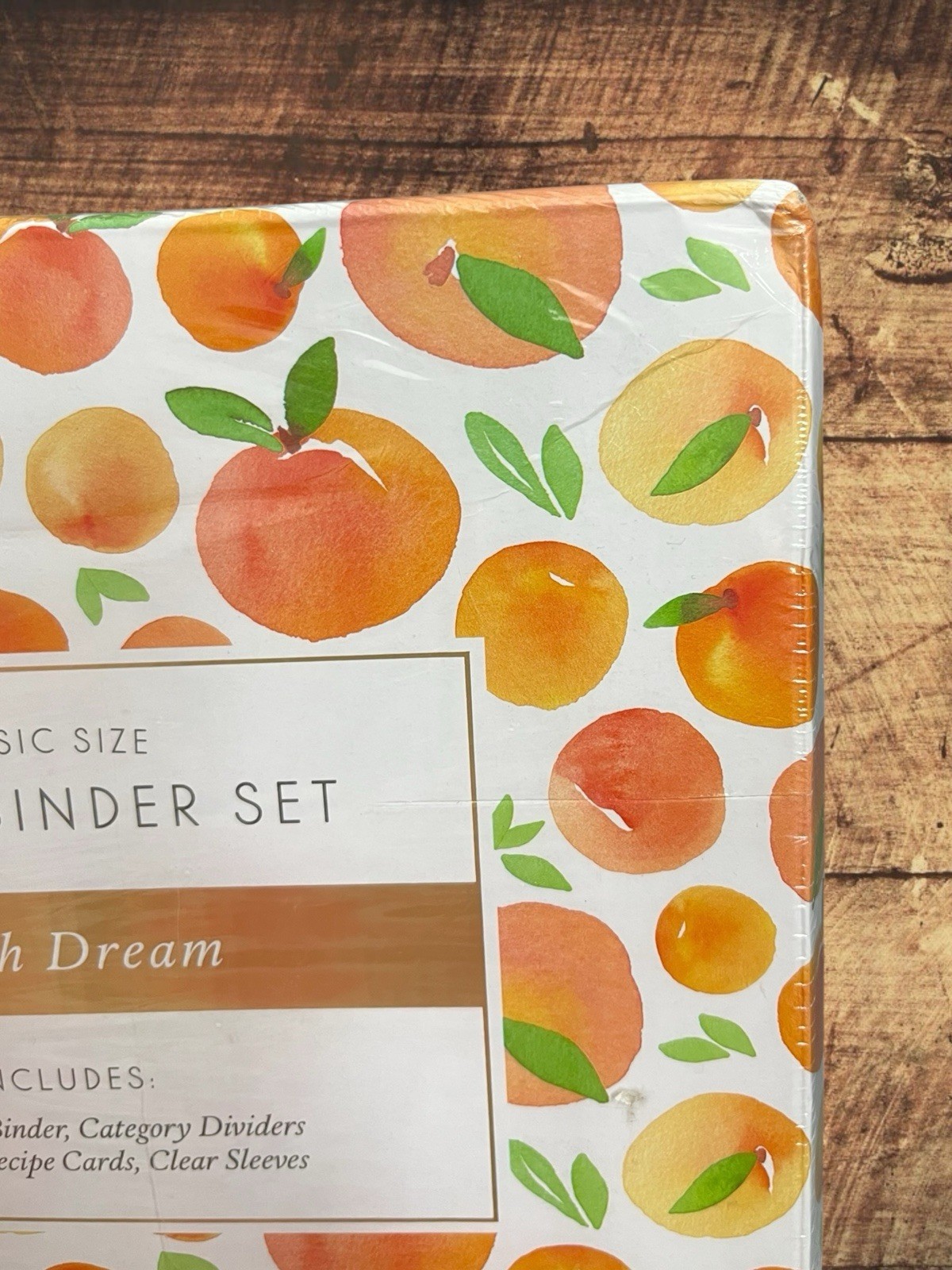 Jot & Mark Classic Size Recipe Binder Set Peach Dream