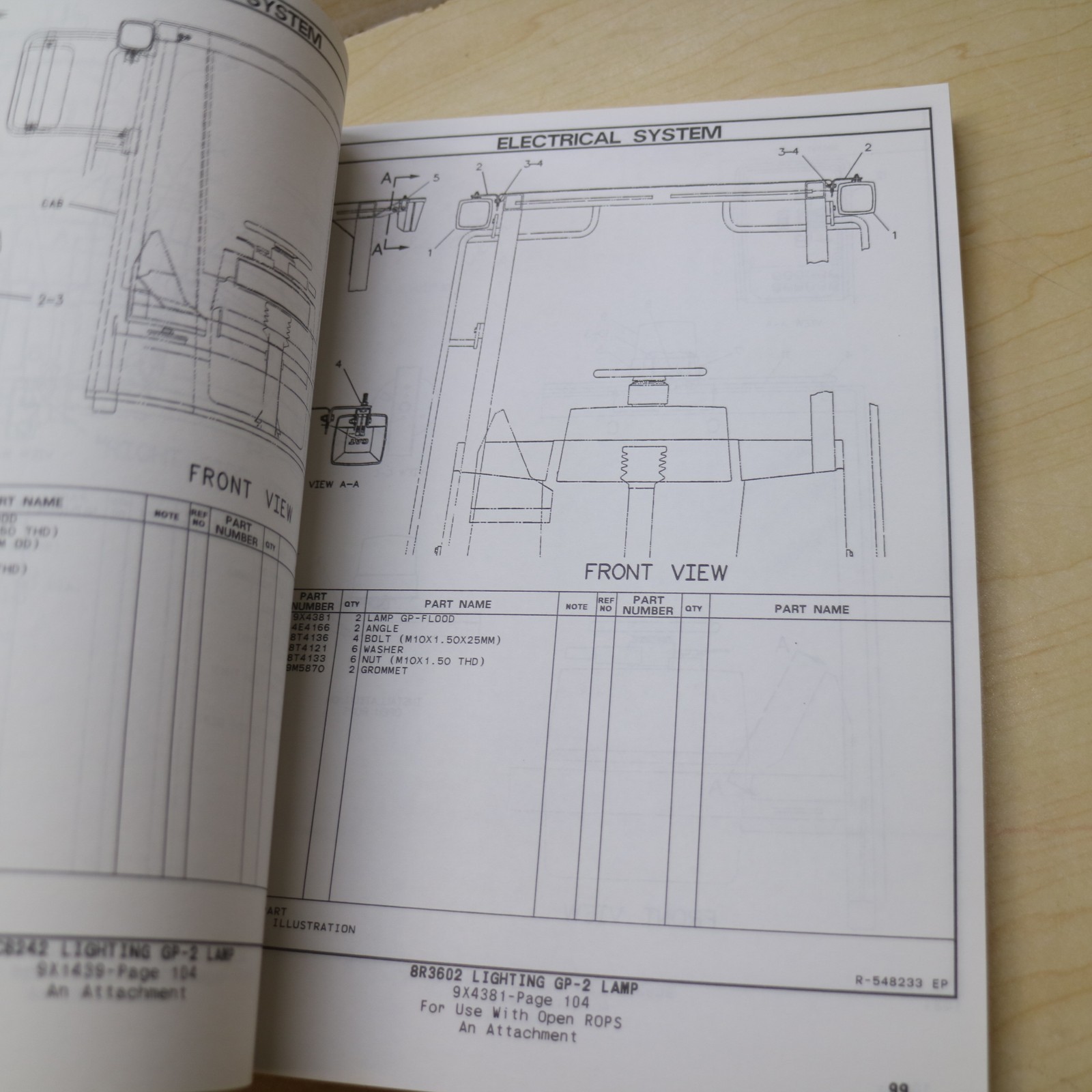 CAT Caterpillar IT28F Wheel Loader Toolcarrier Parts Manual Book 3CL SERIES LIST