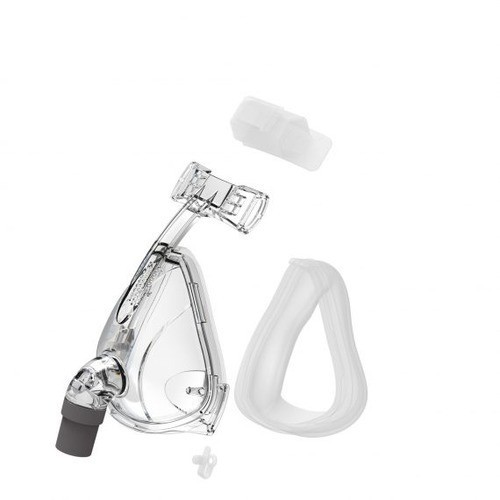 Transparent Silicon Full Face Cover Large Size Head Gear Complete Set Free