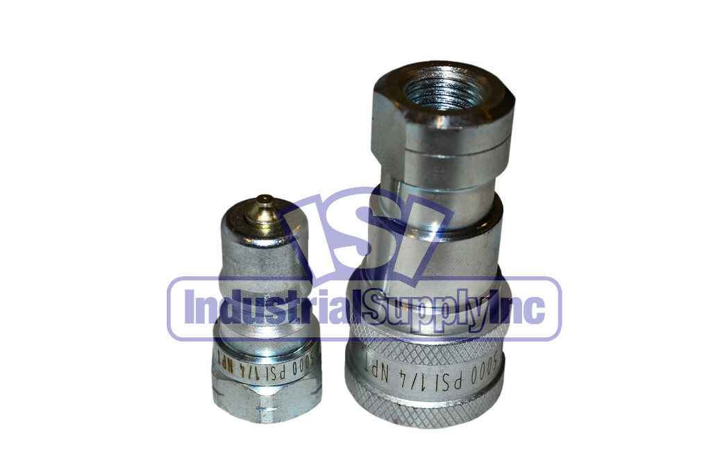 Quick Coupler | ISO 7241-1 B | 1/4″ NPT Pipe Threads | Complete Set
