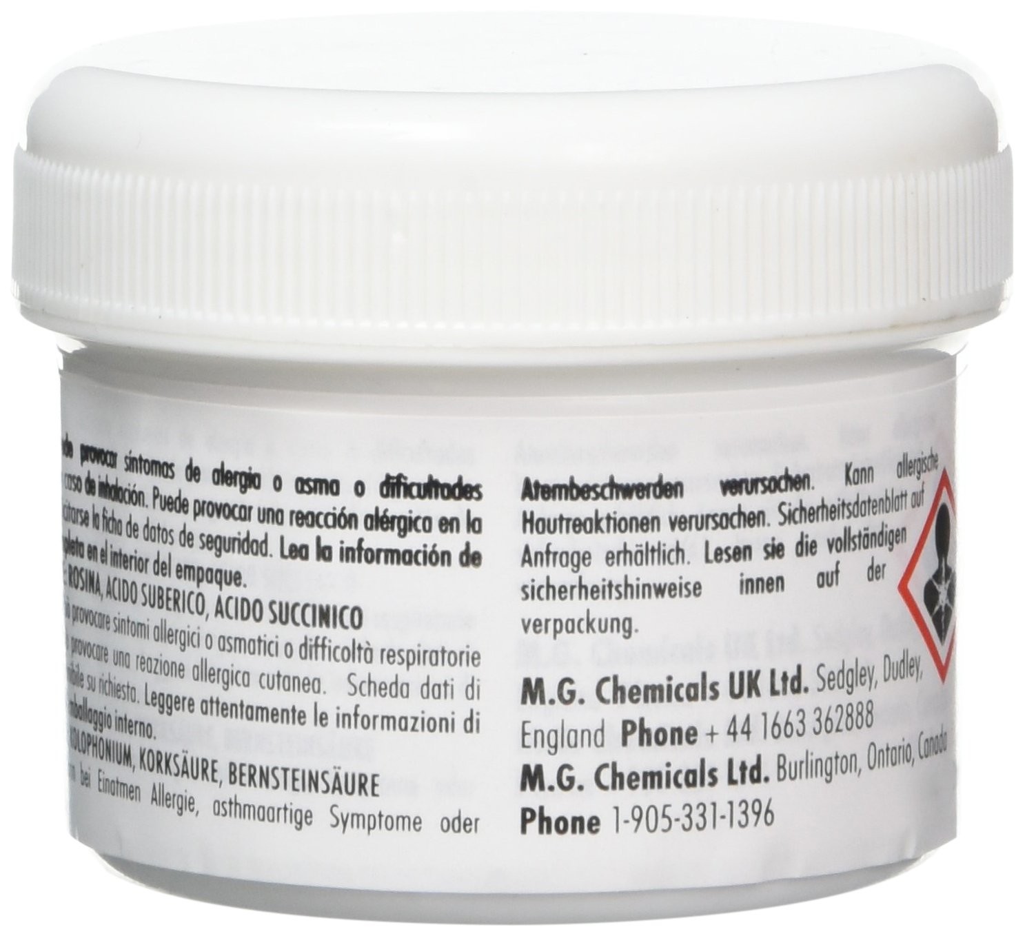 8342 RA Rosin Flux Paste, Amber, 50 g Jar (8342-50G)