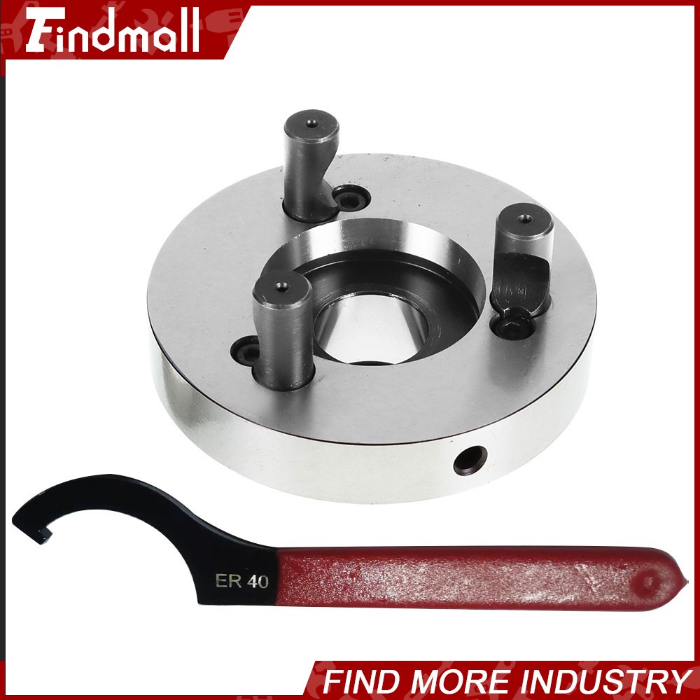 ER40 Collet Chuck 125mm Diameter Compact Lathe Tool Stud 5/8in For Milling Lathe