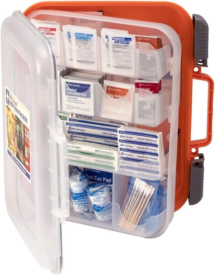 OSHA Compliant 336-Pc First Aid Kit for 100 People, Home/Office/Car
