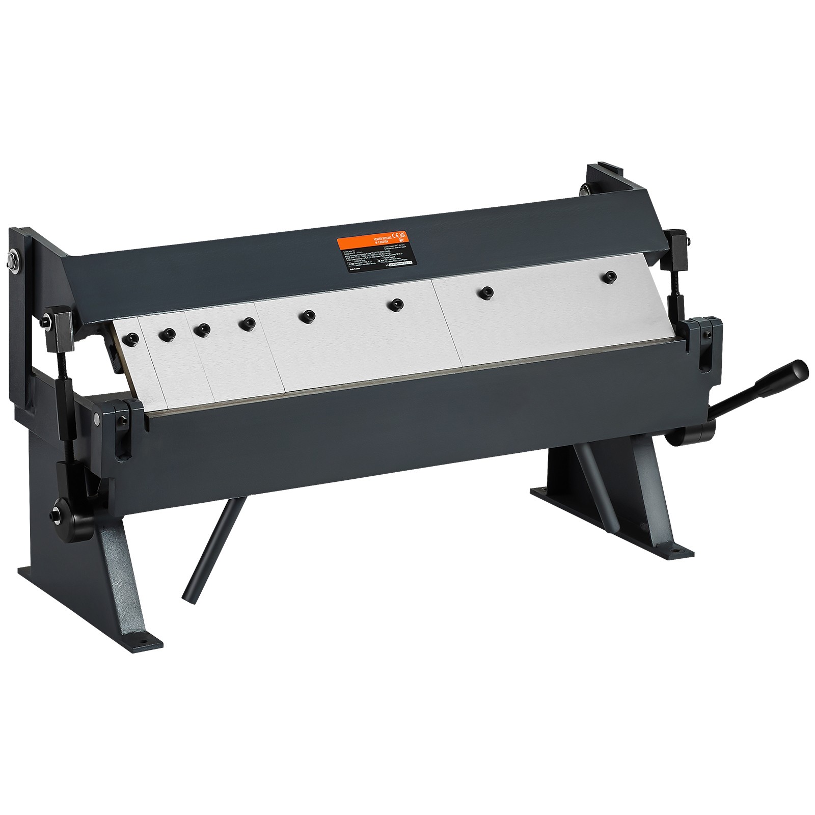 VEVOR 24 in Sheet Metal Bender 0-135° Brake Bending 14 Gauge Removable Fingers