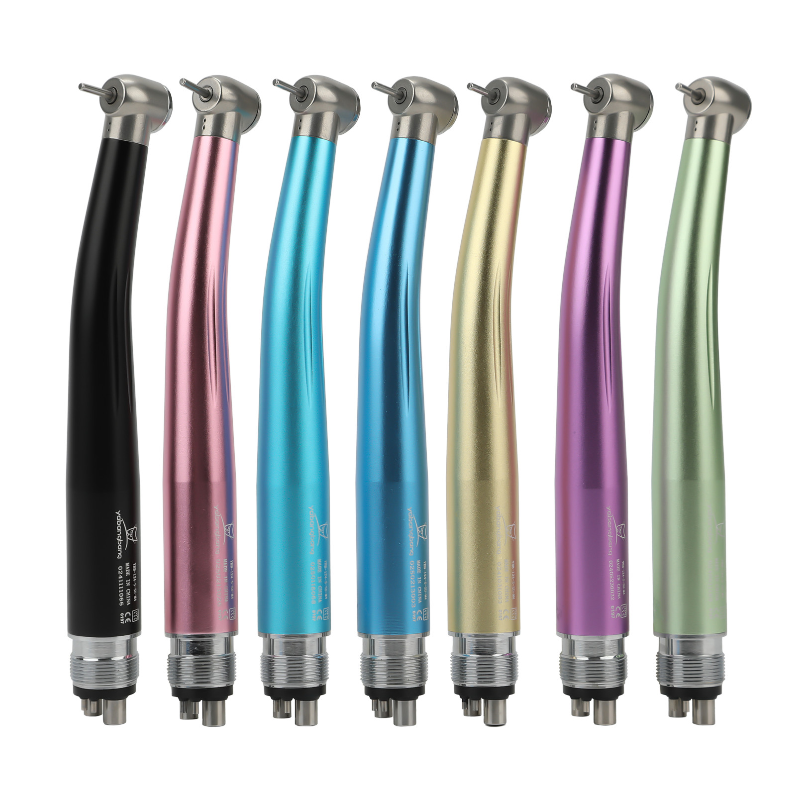 NSK Style Dental High Speed Handpiece Colorful Turbine 2/4 Holes 7 Colors Rotor
