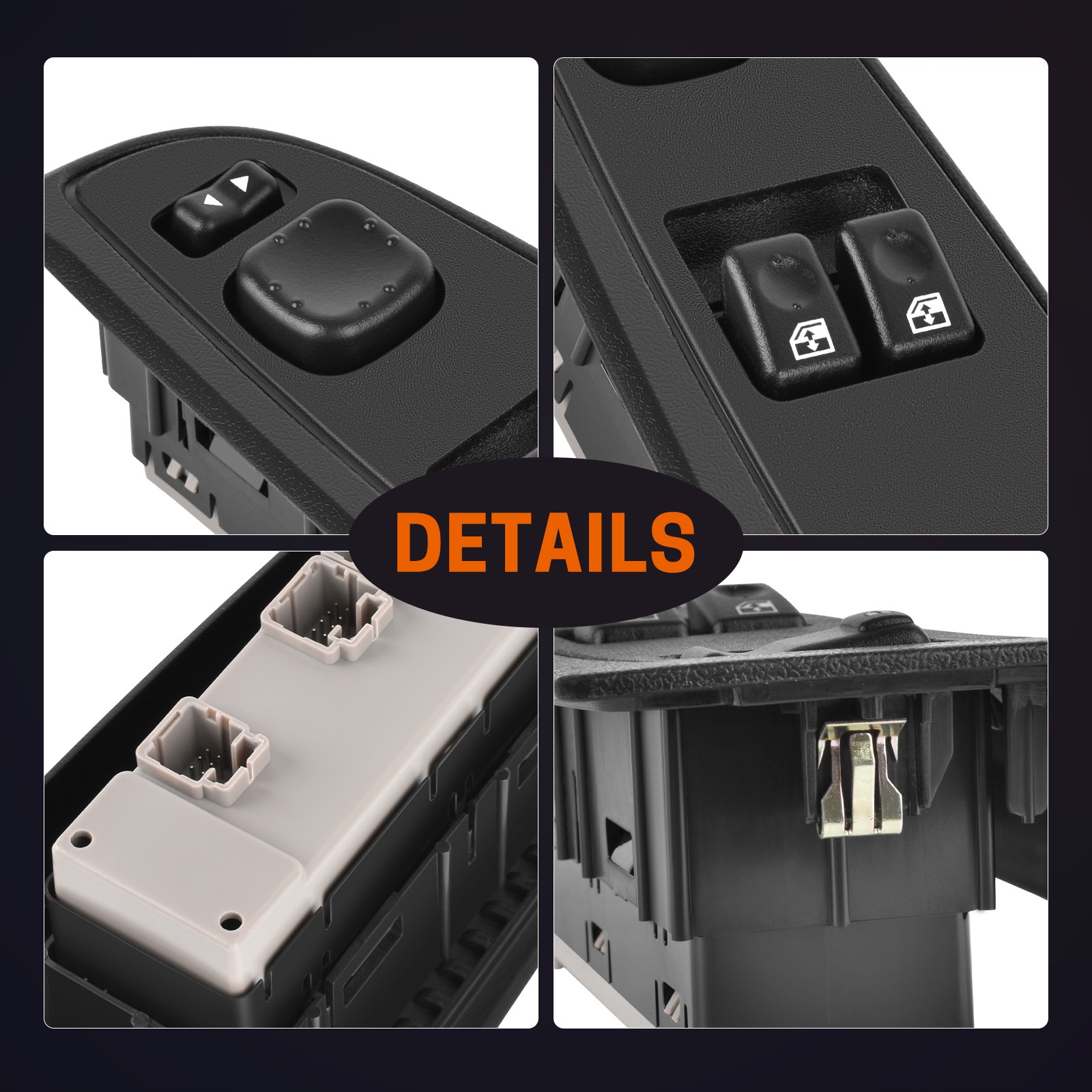 Power Window Switch Front Driver Side For GMC Sierra Chevy Silverado 15883318