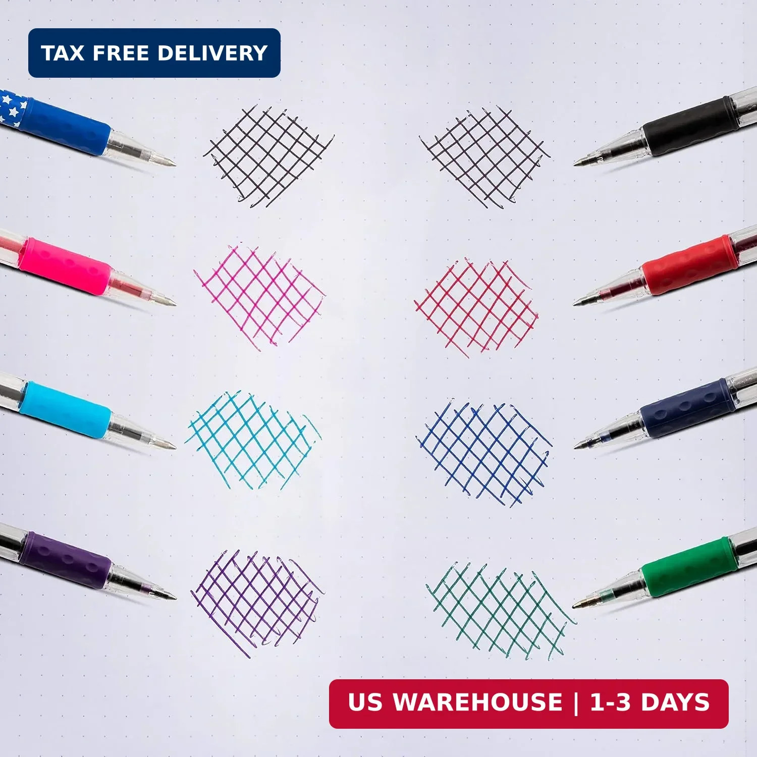 Pentel RSVP Ballpoint Pen, (0.7mm), Fine Line, Black Ink, Pack of 5 (BK90PF5A)