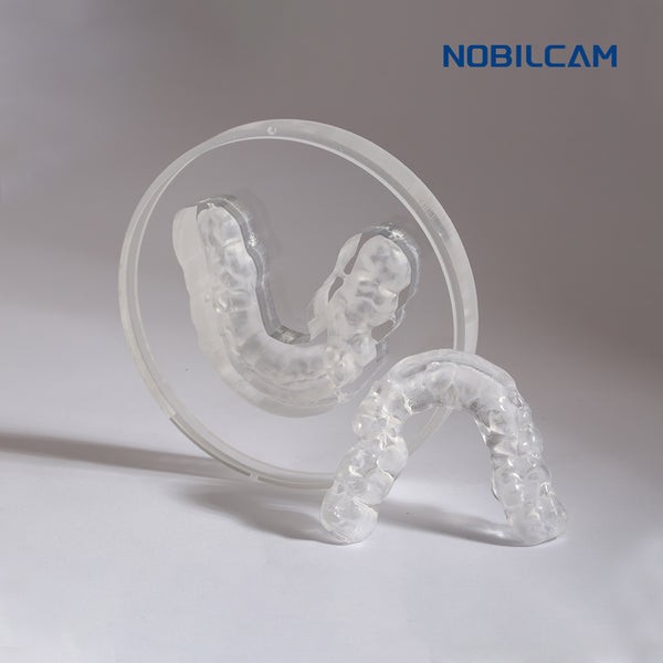 NOBILCAM 98mm Clear PMMA Disc Clear Color Disc for Lab CAD/ CAM