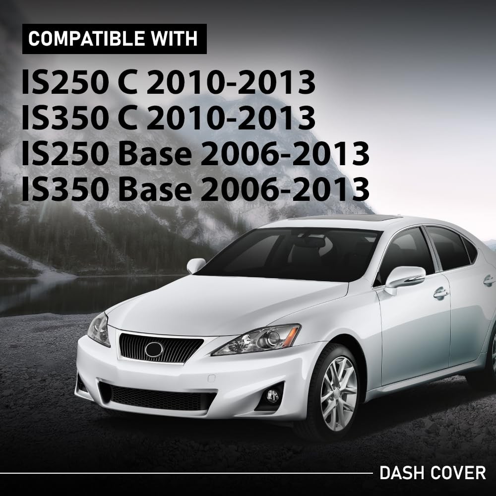 TPE Dashboard Cover for IS250 IS350 C 2006-2013 Black