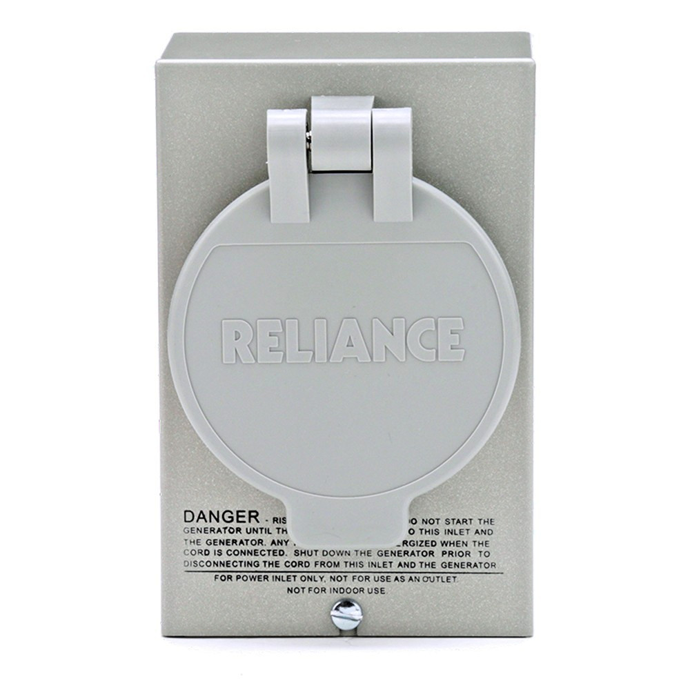 OEM Reliance Controls PB50, 50-Amp NEMA 3R, 125/250V Power Inlet Box Grey-CS6375